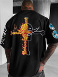 Flaming Cross Anime Tee (Ace-Inspired)