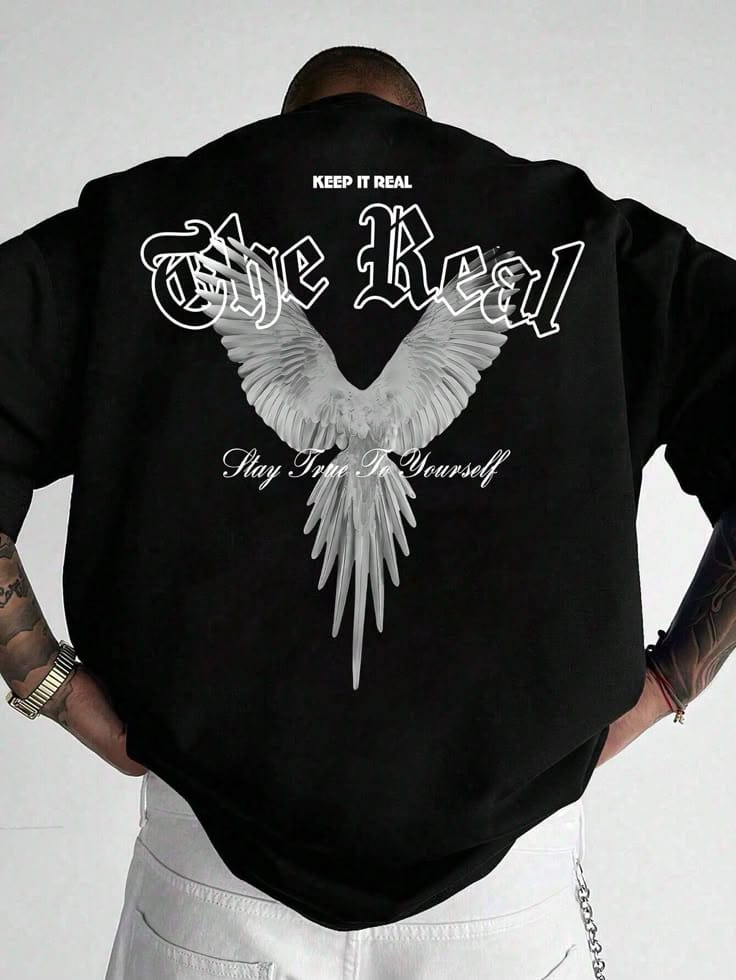 Angel Wing Typography Tee