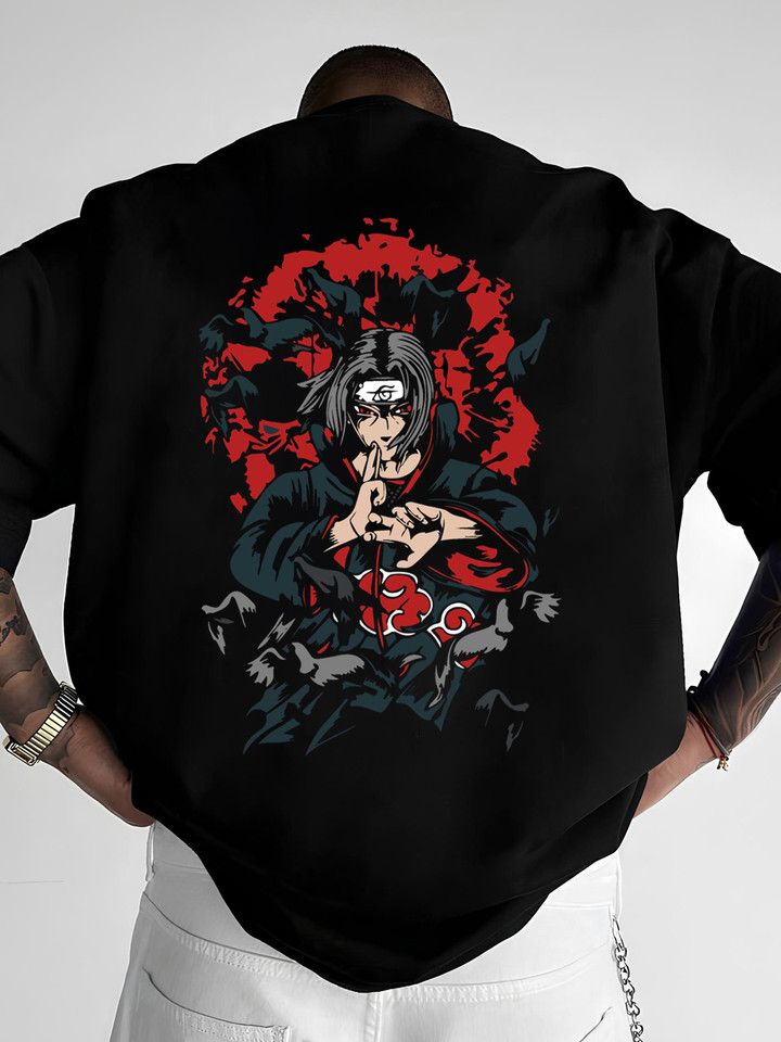 Itachi Uchiha Crow Graphic Tee